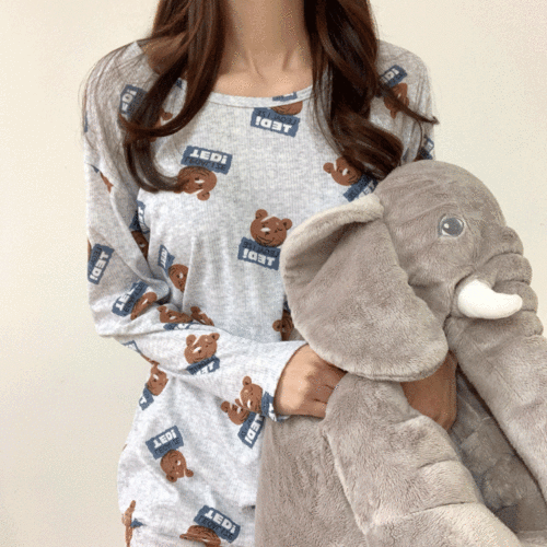 [당일출고/특가] 곰돌이 테드 홈웨어 심플 파자마 여자 잠옷 세트