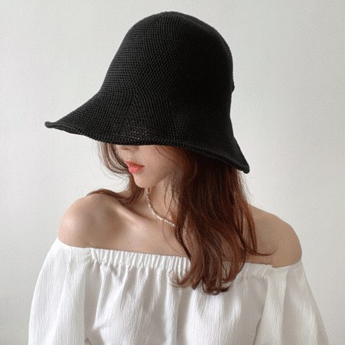 [당일출고/무배] 메이플 오리챙 여자 벙거지 벨크로 니트 모자 3color