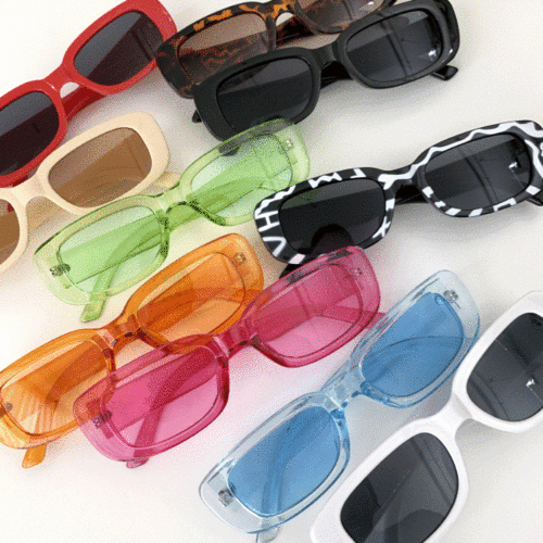 [당일출고/무배] 그래픽 컬러 투명 스트릿 안경테 뿔테 선글라스 남녀공용 안경 10color