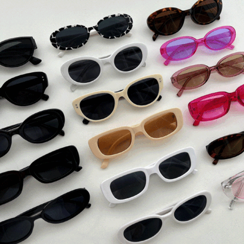[무배/선글라스9종] 힙한 인싸템 원형 뿔테 안경 페스티벌 커플 남녀공용 여름 선글라스
