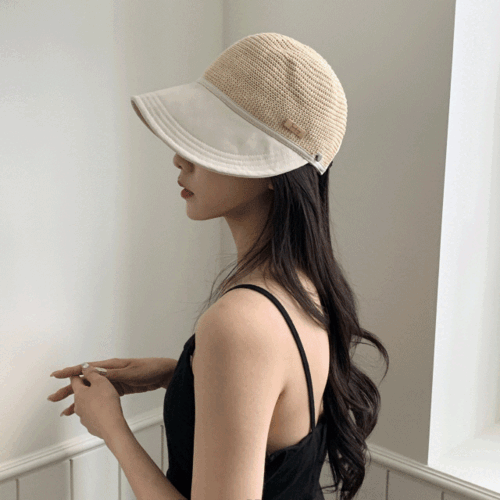 [무배] 네스트 밀짚 긴챙 바캉스 볼캡 여름 밴딩 라탄 버킷햇 햇빛차단 모자 3color