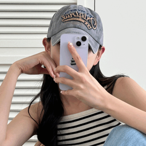 [무배] 오리지널 레터링 자수 면 남녀공용 소두핏 볼캡 모자 4color