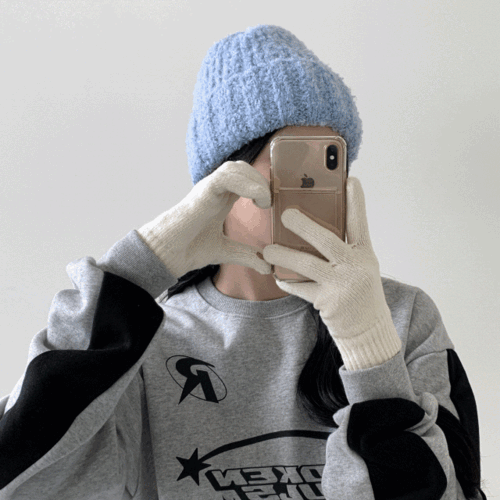 [무배] 스노잉 소프트 무지 뽀글이 겨울 도톰 데일리 부클 니트 비니 6color
